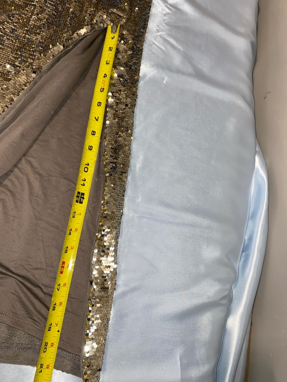 RACHEL Rachel Roy Silver Sequin Evening Dress - Picture 14 of 15